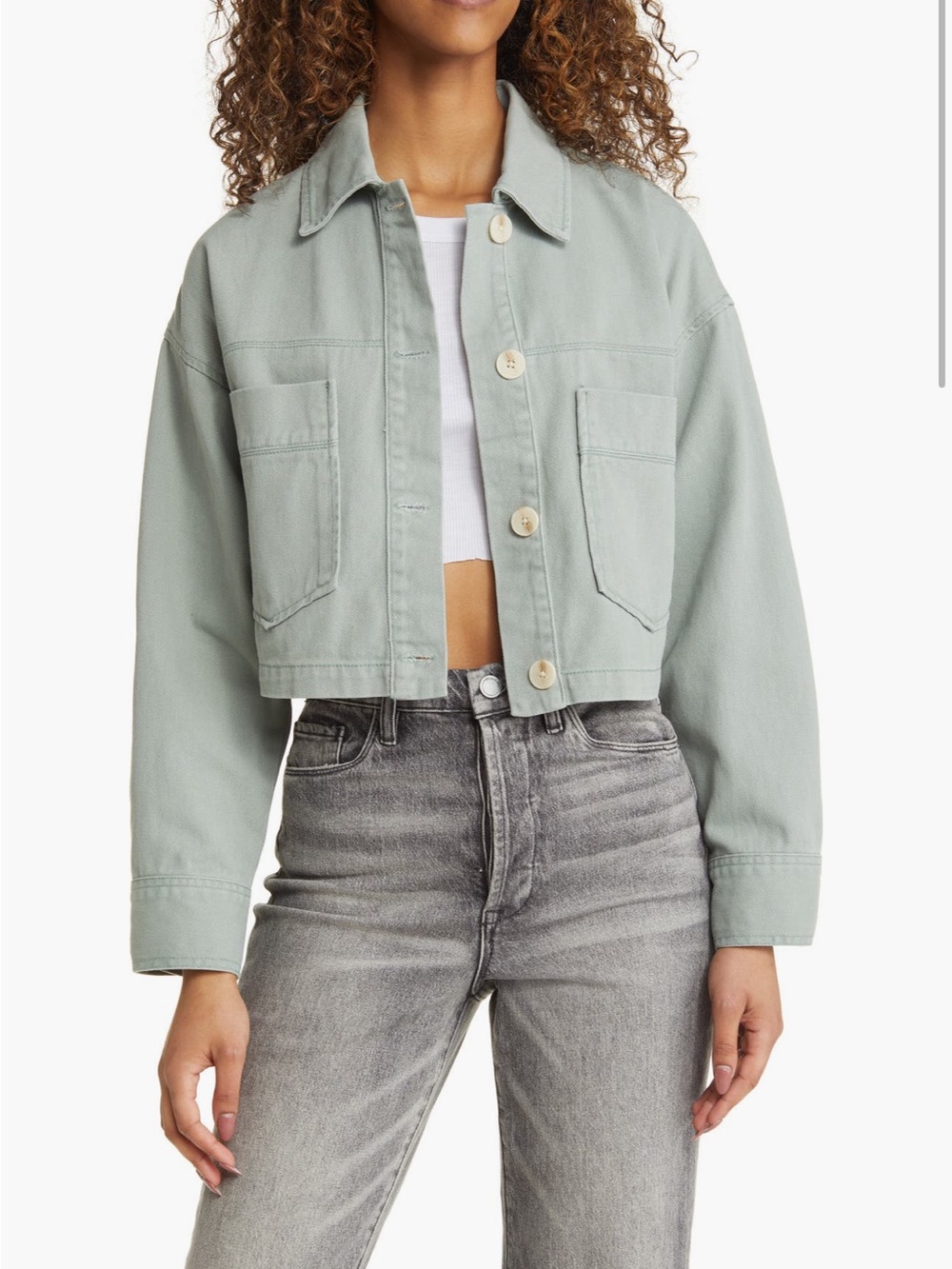 Blank NYC Cropped Denim Jacket